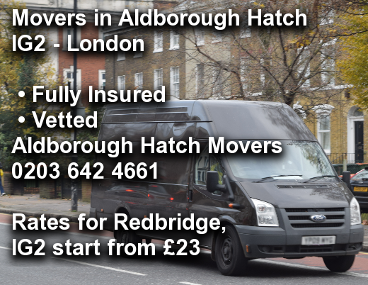 Movers in Aldborough Hatch IG2, Redbridge